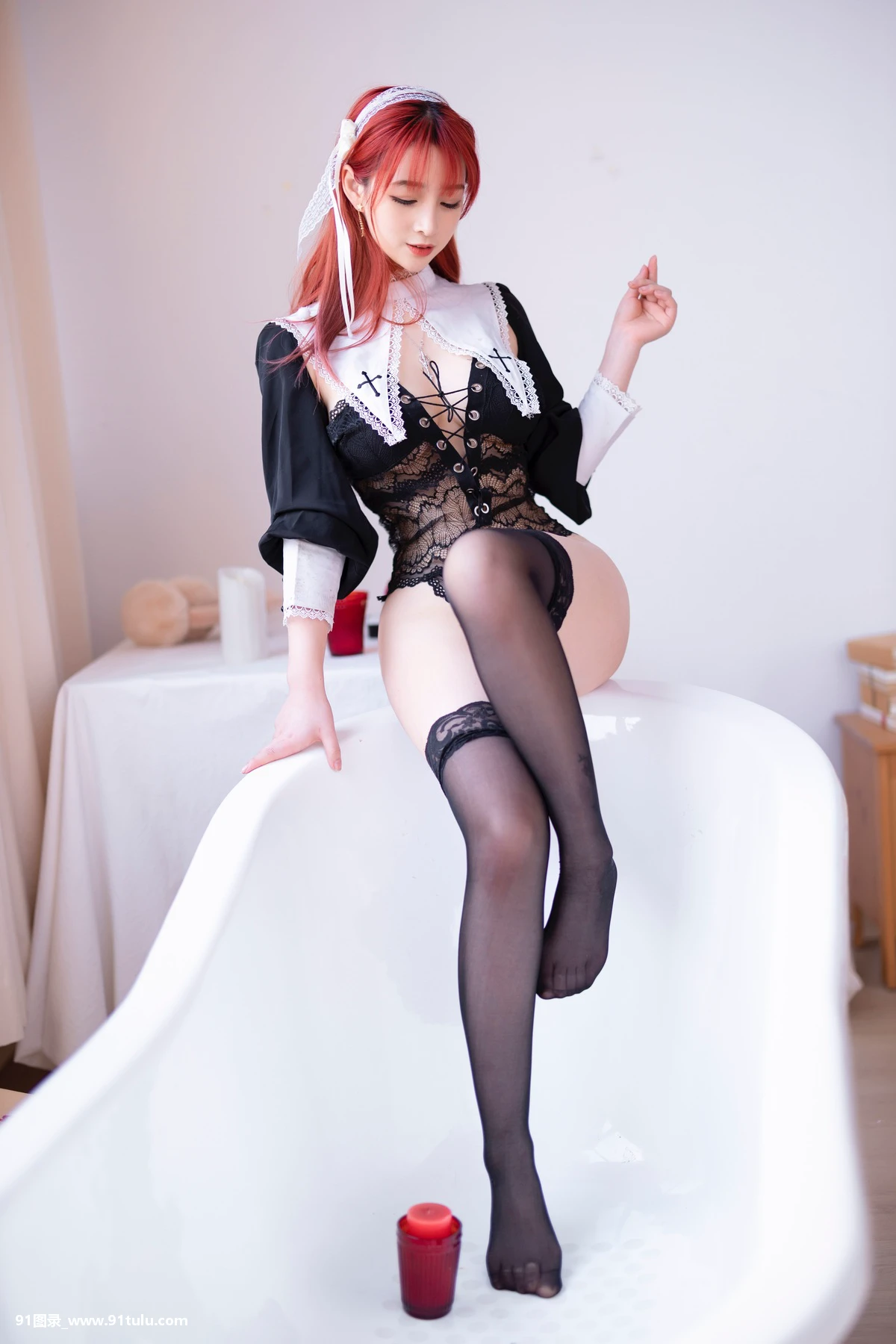 Cosplay [叉子宝宝] 合集 Nurse [55P][リーディングライン 写真]